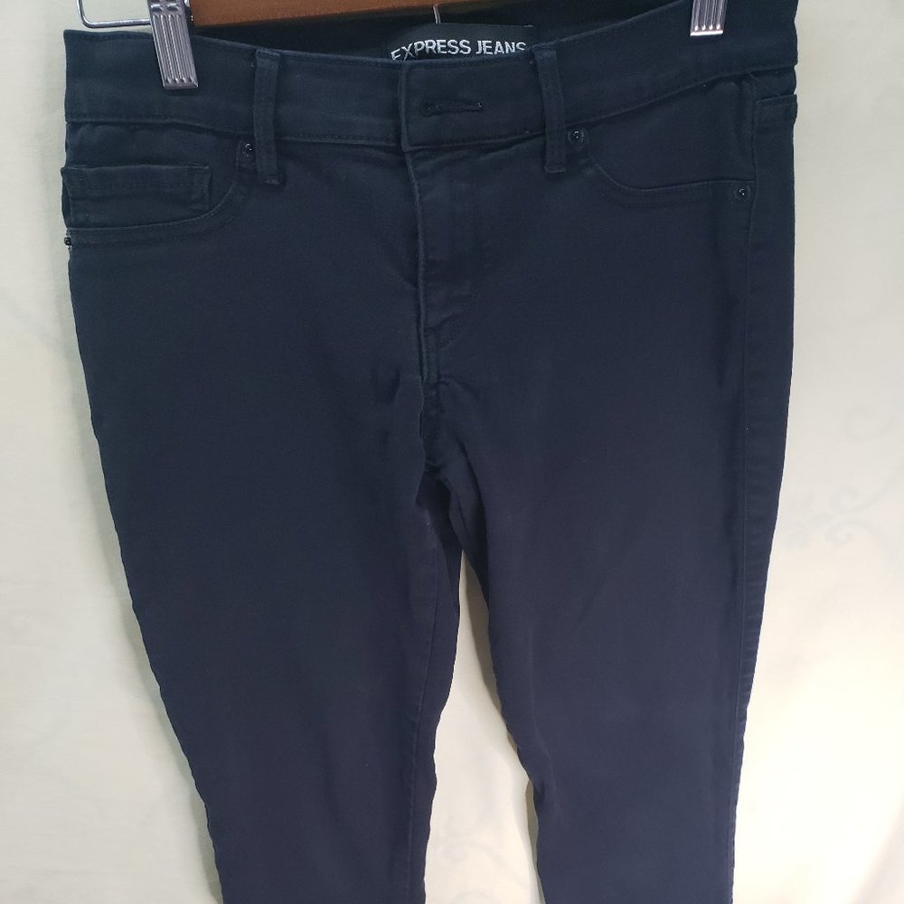 Express Jean Women Extreme Stretch legging Low rise Black Size 6 24/26